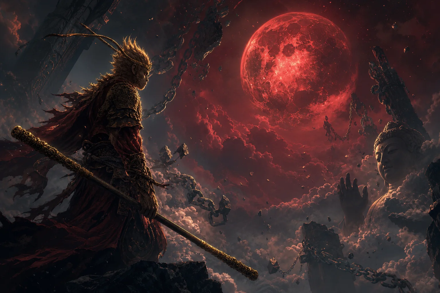A darker, mythic reinterpretation of the Monkey King's legend